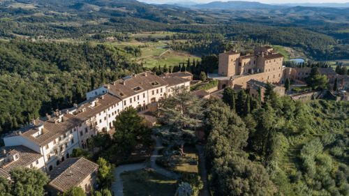 Castelfalfi golf aerial view