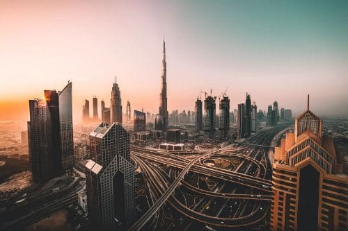 Dubai city skyline